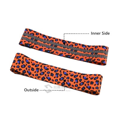 ni Leopard Print Yoga Squat Circle Loop Hips Resistance Band
