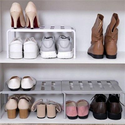 ABS Extensible Shoe Rack Storage Shelf Shoe Organizer
