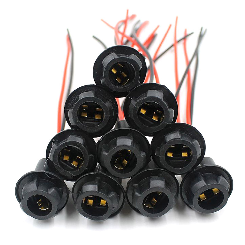 10 x T10 5050 W5W194 LED bulb socket Connection line