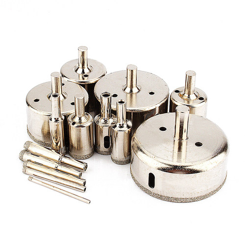 14pc Diamond Hole Saw Marble Drill Bit Set For Glass Tile Ce