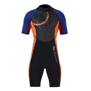 Men Short Sleeve Wetsuit 3mm Neoprene for Surfing Diving