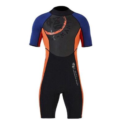 Men Short Sleeve Wetsuit 3mm Neoprene for Surfing Diving