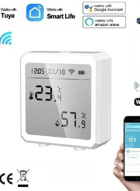 WIFI Tuya Temperature And Humidity Sensor Bluetooth Smart