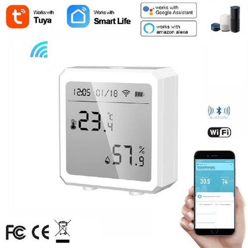WIFI Tuya Temperature And Humidity Sensor Bluetooth Smart