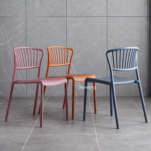 Nordic Dining Chairs for Kitchen Household Home Plastic
