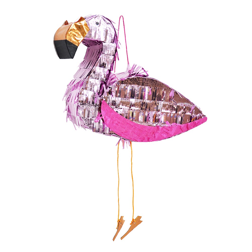 1pc Pinata Flamingo Aluminum Foil Fiesta Party Multicolored