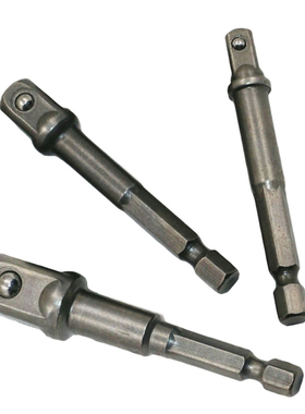 3PCs Chrome Vanadium Steel Socket Adapter Seth ex shank to 1
