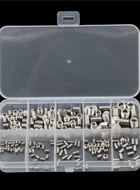 200Pcs 304 Wood Screws Allen Head Socket Hex Set Grub Screw