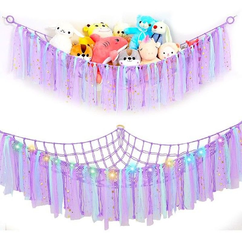 Soft Toy Hammock Hand Woven Lace Tassel For Kids Stuffed