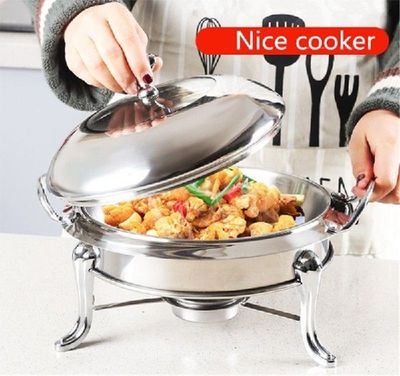 Thickened stainless steel alcohol pot dry pot small hotpot