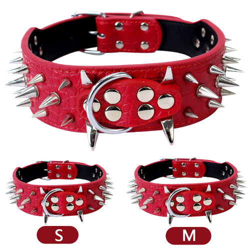 Studded Dog Collars Round Spikes Collars Dog Accessories