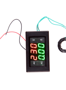 Volt Ampere Amp Meter Voltmeter Guage AC 100-300V/200A Black