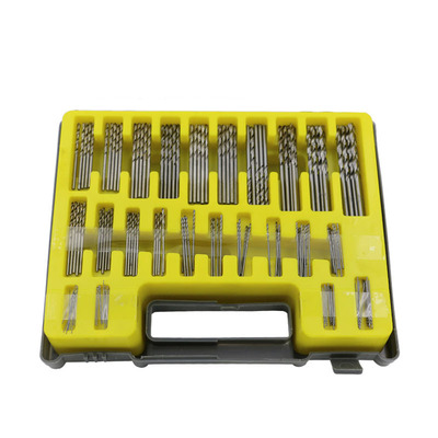 150PCS 0.4-3.2mm Drill Bit Set Small with Carry Case Box Min