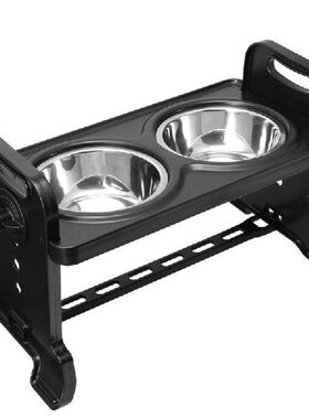 K5DC Feeding Dish Stainless Steel Elevated Foldable Pet