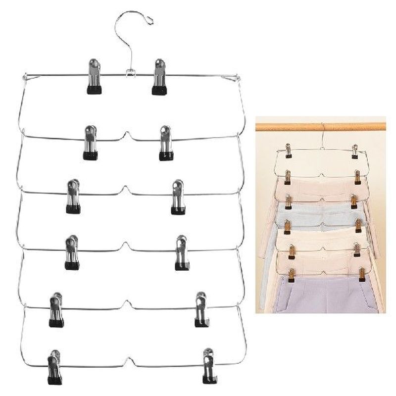 Folding Clothing Storage Rack Clothes Rack Organizer with