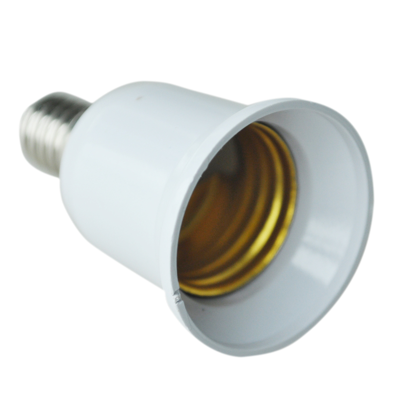 E14 to E27 Extend Base LED CFL Light Bulb Lamp Adapter Conve