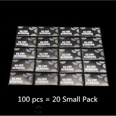 100pcs Silver Pipe Screens  Metal Glass Wooden Acrylic Water