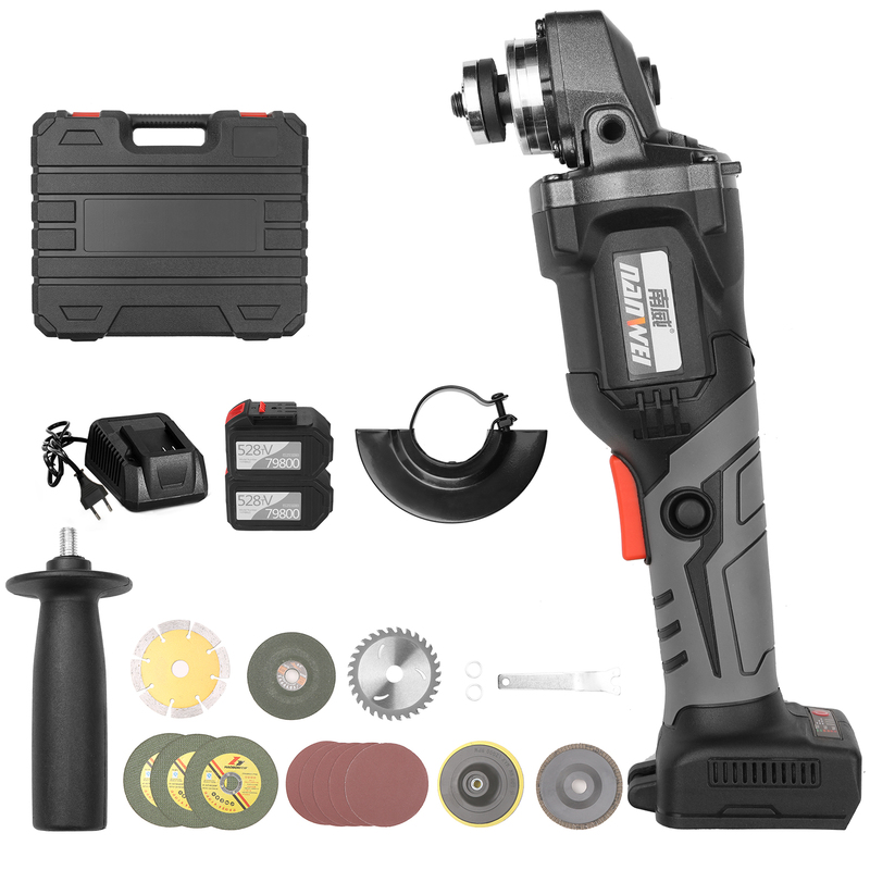 1980W 100mm Variable Speed Cordless Impact Angle Grinder Pow