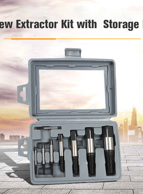 KKMOON 8pcs/set Screw Extractors Alloy Steel Tap Triangle