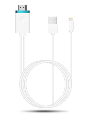 2M 8 Pin Lighting HDMI HDTV AV Adapter AV to HDMI 1080P Cabl