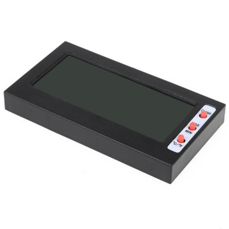LCD Screen Thermometer C / F hygrometer Max Min Memory tempe