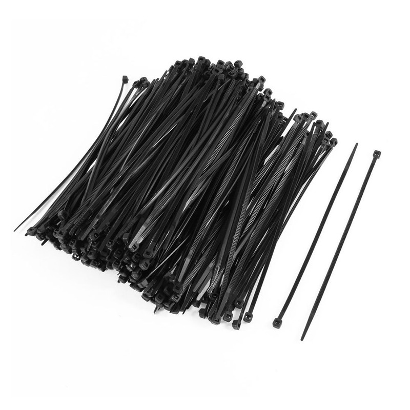 350PCS Self Locking Packaging Cable Zip Ties Fastener 4x150m