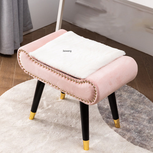 Luxury Living Room Stool Home Furniture American Fabric