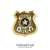 疯狂动物城周边胸针朱迪狐尼克动物警察金属徽章别针万圣节配饰品