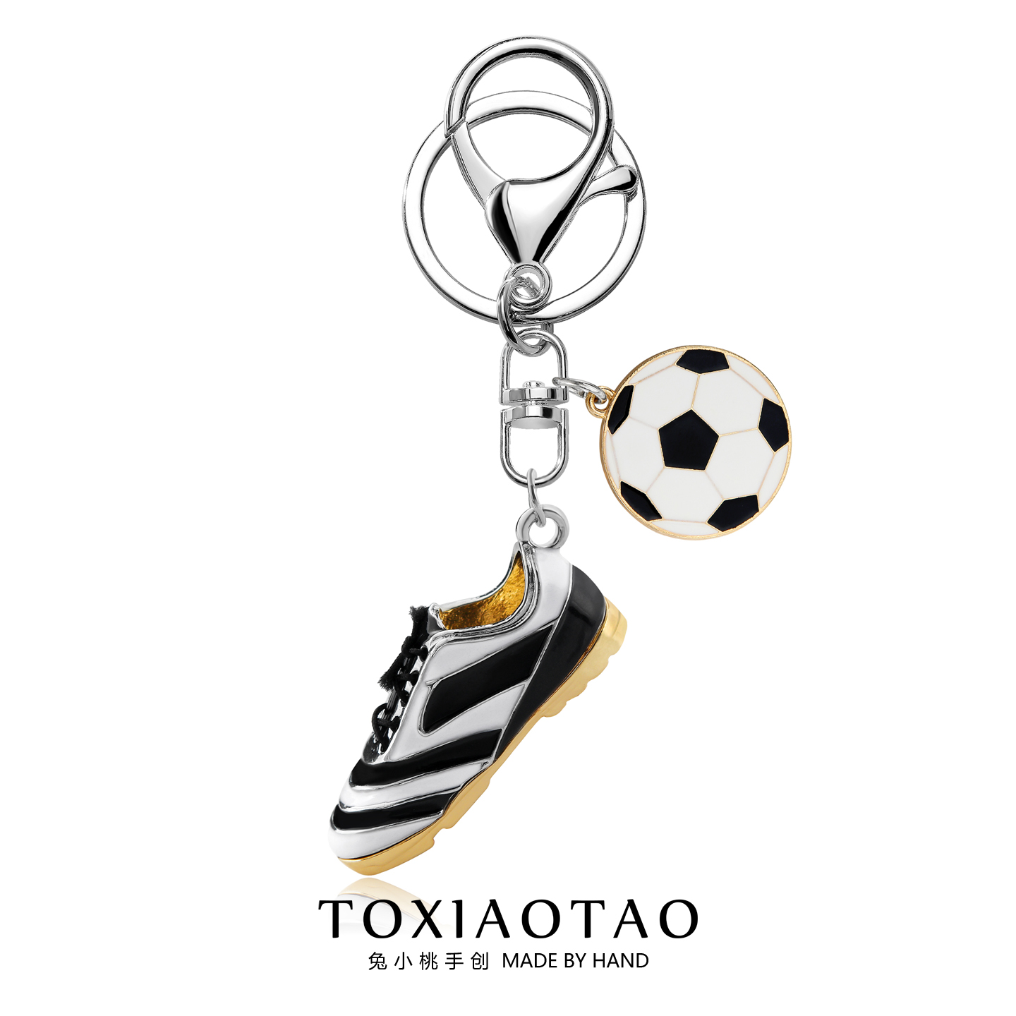 世界杯足球球鞋钥匙扣吊坠车钥匙