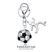 人足球钥匙扣欧冠周边纪念挂件配饰礼物 踢球 2025年新款 创意个性