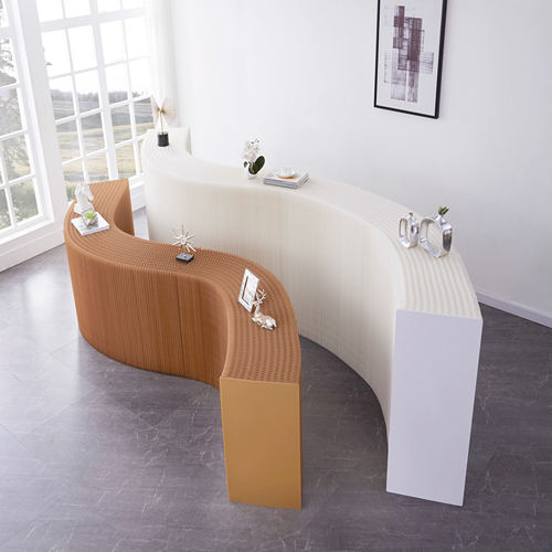 手办展示架流水中岛台纸艺