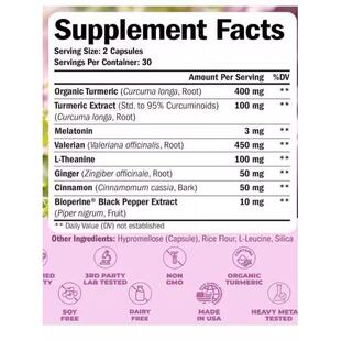 国成人姜黄缬素FXOTurmeri褪c Curcumin黑素3美毫克草情绪睡眠保