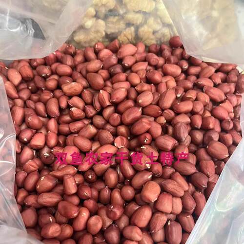 双鱼农红衣花现生米干AKL红皮早季货剥现卖 家500g