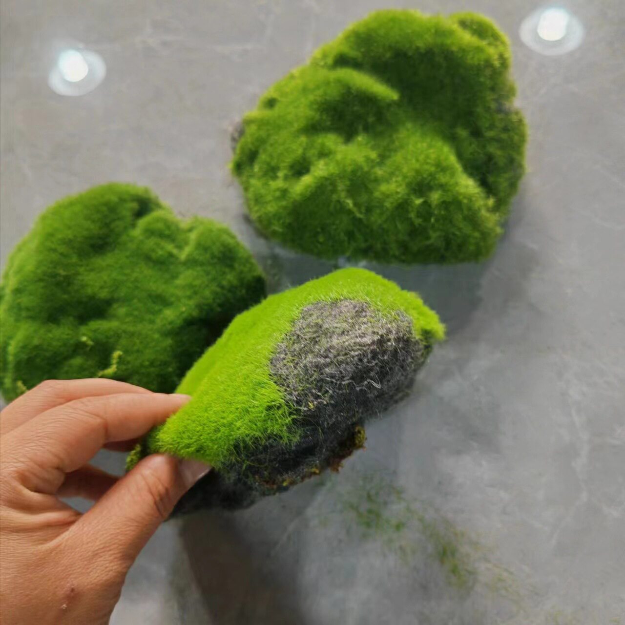 仿真苔藓草皮 青苔草皮 网红苔藓绿植墙布景 仿真棉包青苔块