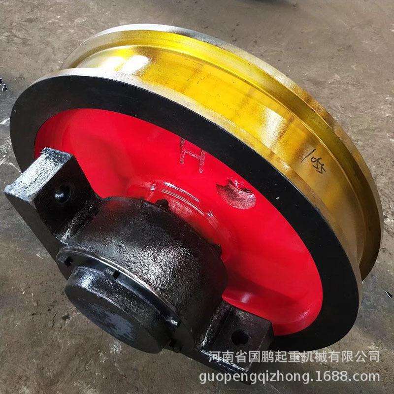 港机电动平车车轮组整体淬火调质500*150双边主动被动天车行车轮