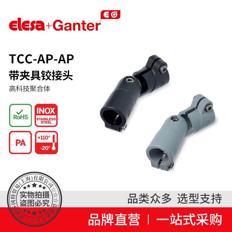 ElesaGanter伊莉莎冈特TCC-AP-AP带夹具铰接头高科技聚合体