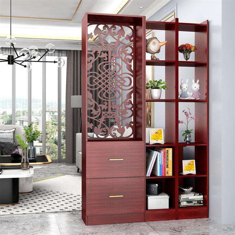 新中式屏风隔断柜现代简约客厅实木装饰家用进门厅简约现代玄关柜