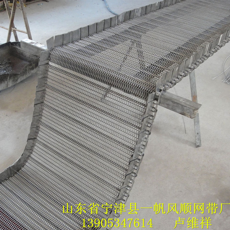 链条式输送网带 链条式网带 不锈钢输送网带 金属链条式网带
