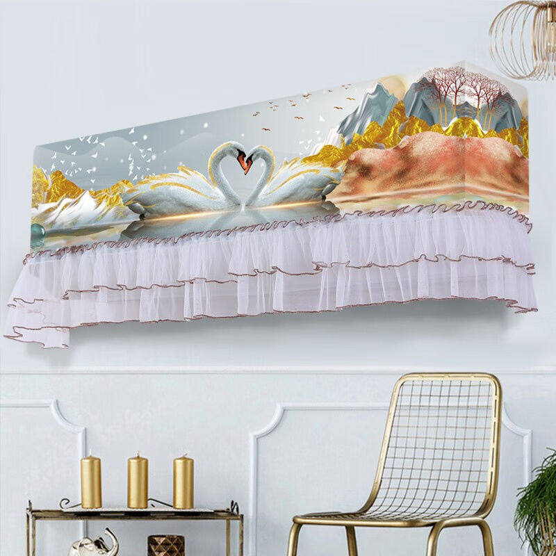 佳尔美空调罩防直吹月子挡风帘开机可用挂机导风罩挂式空调防尘罩