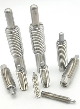 不锈钢定位柱 弹簧顶丝 PJLW PJHW  VCN515 M3~M16弹簧柱塞  现货