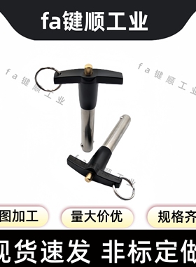 ZAA11插销T型顶出式手柄快卸销MS17985球头锁紧销快锁5/6/8/10/12