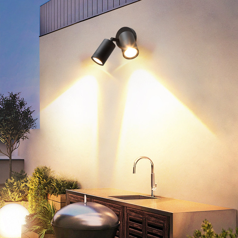 双头射灯led户外防水照明灯头壁灯庭院花园阳台室外门别墅台灯露,家装灯饰光源,户外壁灯,淘宝优惠券,粉丝福利购,淘宝优惠卷