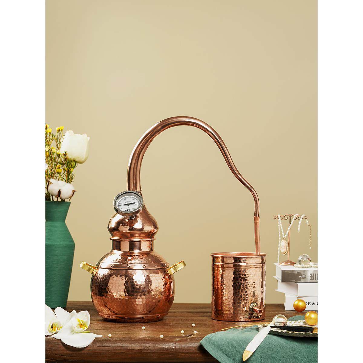 蒸馏器家用小型纯露蒸馏机提炼器古法纯铜蒸酒器紫铜提纯设备,餐饮具,滤酒器,淘宝优惠券,粉丝福利购,淘宝优惠卷