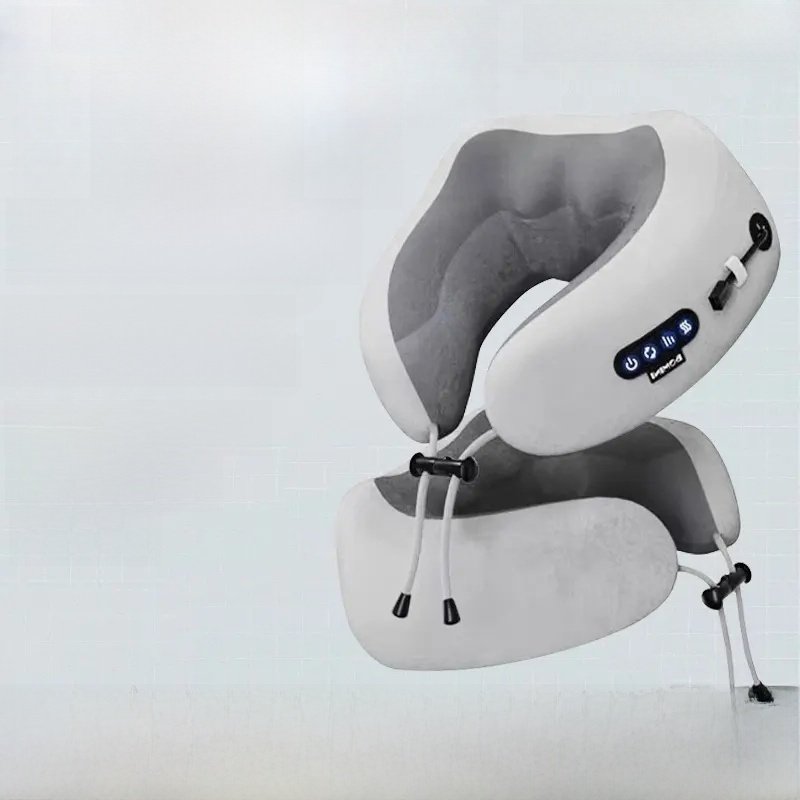 新款u型枕肩颈按摩仪便携办公室颈枕午睡颈椎枕七夕礼物按摩枕