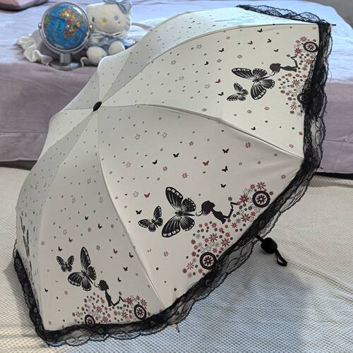 雨伞黑胶伞晴雨两用折叠