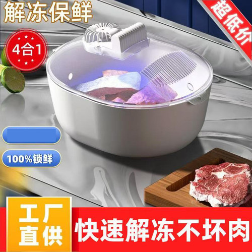 烨怡精选食物解冻器2026新款肉类海鲜化冰神器家用食品消毒保鲜机