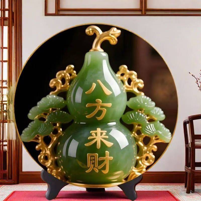 笨笨好物八方来财客厅摆件福禄葫芦聚宝招财转运现代玄关装饰摆台