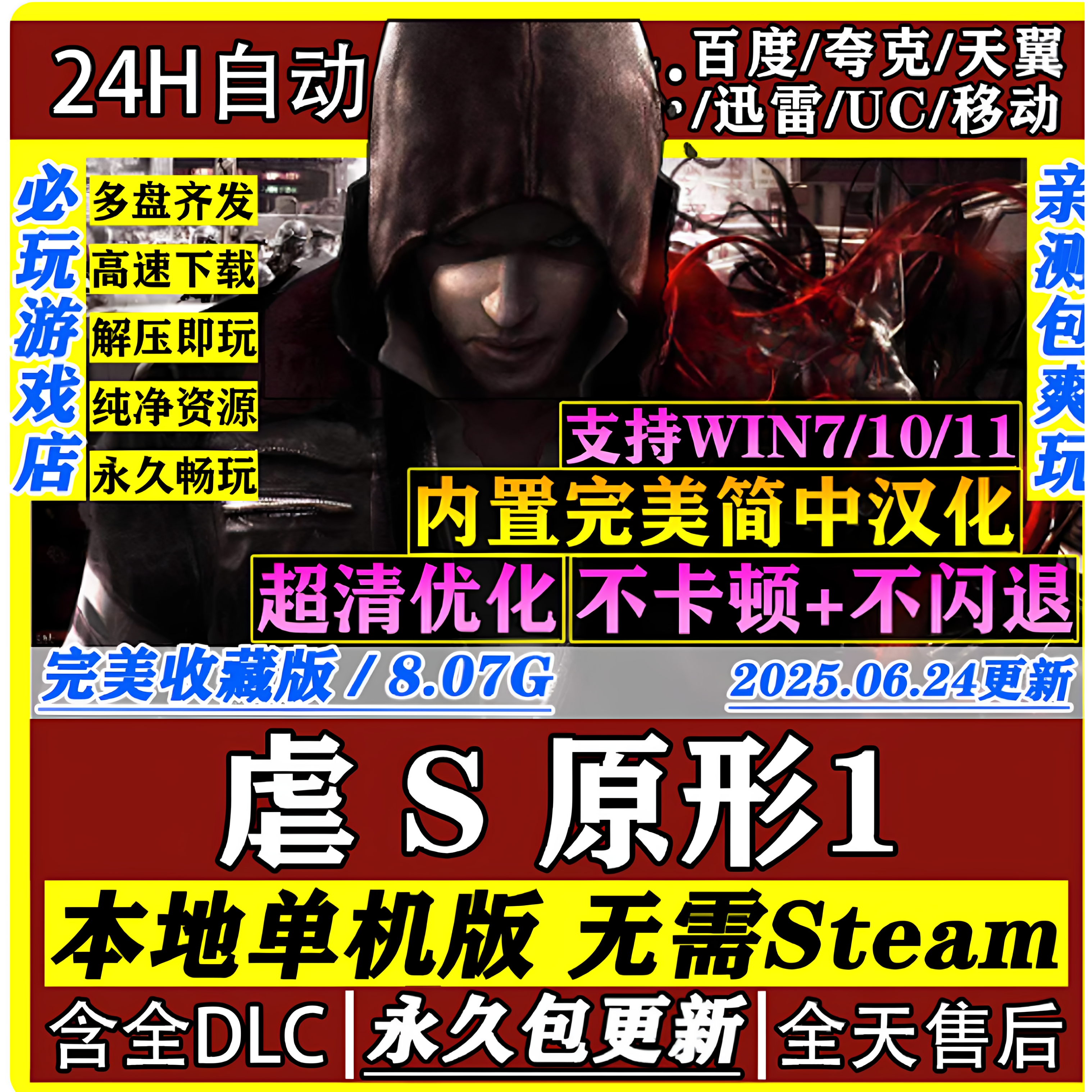 PC电脑游戏 虐杀原形1虐杀原型1原型体Prototype中文完全版 超清