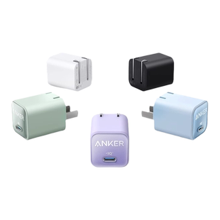 ANKER安克安心充30w氮化镓手机充电器适用于苹果iPhone安卓typec快充插头pd便携20w充电头官方正品数据线套装