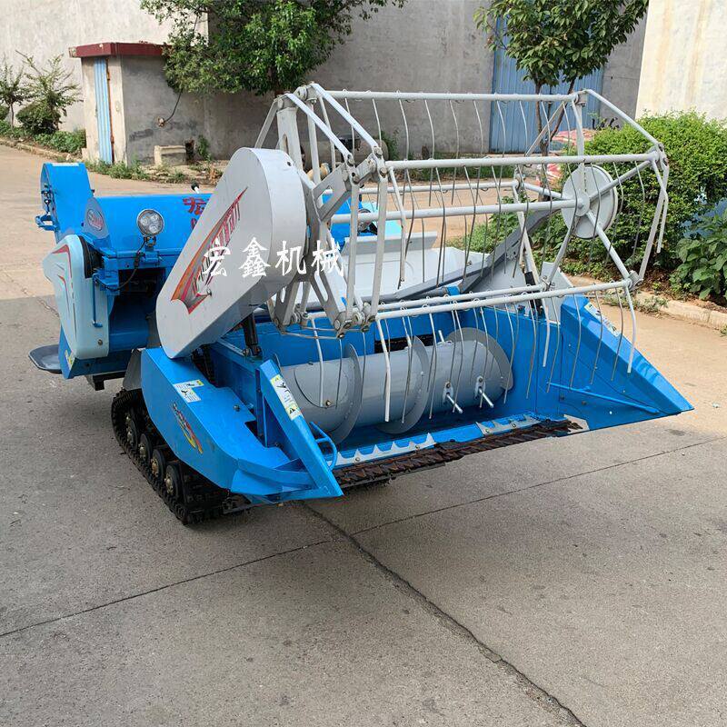 收割干净水稻收割机报价 辽宁履带式稻麦联合收割机 装袋收割机